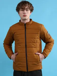 The Indian Garage Co Men Zip-Front High Neck Puffer Jacket