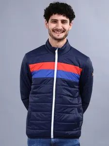 The Indian Garage Co Men Colourblock Regular Fit Puffer Jacket
