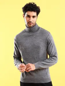 The Indian Garage Co Turtle Neck Pullover Acrylic Sweater