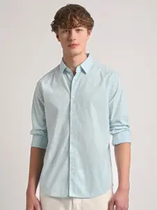 THE BEAR HOUSE Slim Fit Cotton Casual Shirt