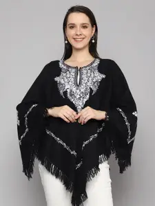 CRAFTBAZAR Kashmiri Embroidered Poncho