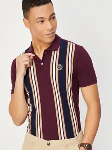 max Striped Polo Collar T-shirt