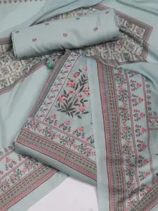 Meena Bazaar Floral Printed Unstitched Dress Material