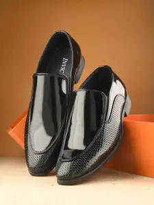 INVICTUS Men Wrinkle Free Textured Formal Slip On Shoes