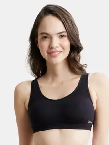 Jockey Full Coverage Lightly Padded Cotton Sports Bra With All Day Comfort