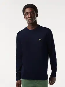 Lacoste Round Neck Cotton Pullover Sweater