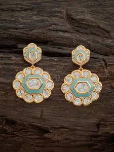 Kushal's Fashion Jewellery Enamelled Classic Drop Earrings
