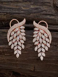 Kushal's Fashion Jewellery Rose Gold-Plated Contemporary Studs Earrings
