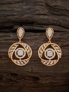 Kushal's Fashion Jewellery Gold-Plated Contemporary Drop Earrings