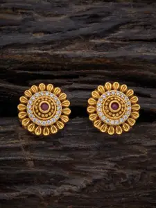 Kushal's Fashion Jewellery Gold-Plated Classic Studs Earrings
