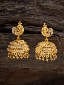 Kushal's Fashion Jewellery Gold Plated Jhumkas