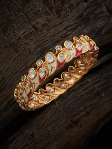 Kushal's Fashion Jewellery Kundan Studded Bangle