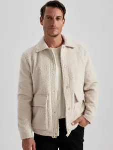 DeFacto Fur Detail Spread Collar Tailored Jacket