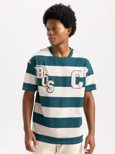 DeFacto Striped Round Neck T-shirt