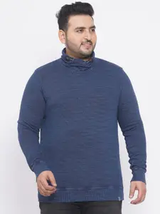Santonio Plus Size Turtle Neck Pure Cotton Pullover Sweatshirt