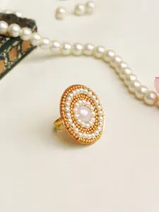 BeAbhika Beaded Adjustable Finger Ring