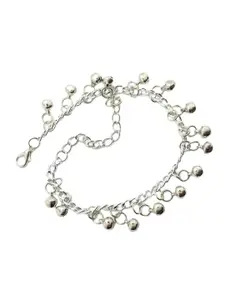 Lyla Stainless Steel Silver-Plated Anklet