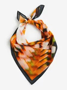 H&M Patterned Cotton Scarf