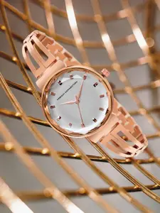 French Connection Women Stainless Steel Bracelet Style Straps Analogue Watch FCN053B