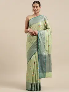 PTIEPL Banarasi Silk Works Ethnic Motifs Woven Design Zari Banarasi Saree