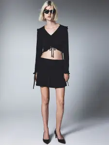 H&M Drawstring-Detail Jersey Skirt