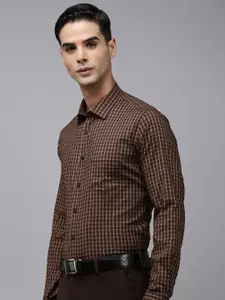 Van Heusen Slim Fit Checked Formal Shirt