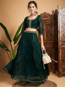 Shae by SASSAFRAS Embroidered Sequinned Ready To Wear Lehenga & Choli