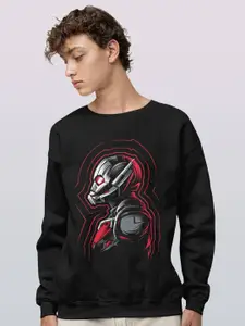macmerise Antman Shrink Printed Round Neck Dry Fit Pullover