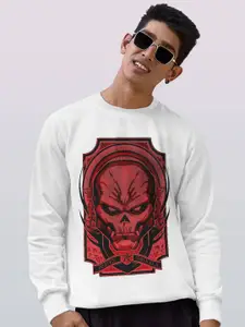 macmerise Round Neck Printed Sweatshirt