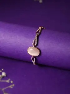 Zeraki Jewels Rose Gold-Plated Wraparound Bracelet