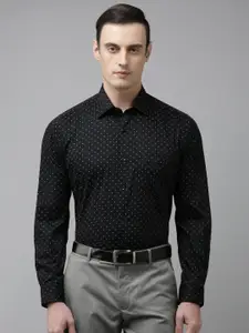 Van Heusen Pure Cotton Custom Fit Geometric Printed Formal Shirt