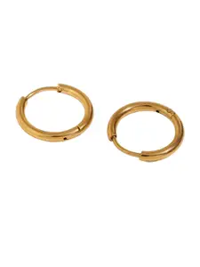 Inaya Gold-Plated Circular Hoop Earrings