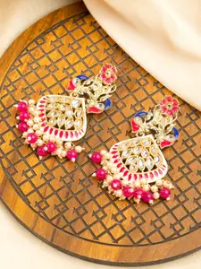Priyaasi Gold-Plated Contemporary Drop Earrings