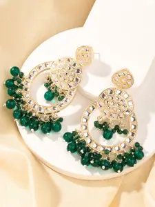 Priyaasi Gold-Plated Contemporary Drop Earrings