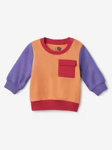 The Souled Store Boys Colourblocked Cotton Sweatshirt
