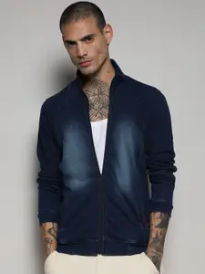 Campus Sutra Windcheater Stand Collar Cotton Bomber Jacket