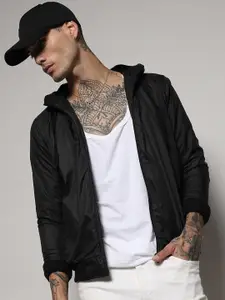 Campus Sutra Windcheater Hooded Bomber Jacket