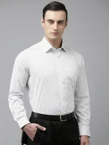 Van Heusen Pure Cotton Custom Fit Geometric Printed Formal Shirt