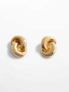 MANGO Women Intertwined Earrings Studs