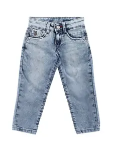 U.S. Polo Assn. Kids Boys Slim Fit Clean Look Heavy Fade Cotton Jeans