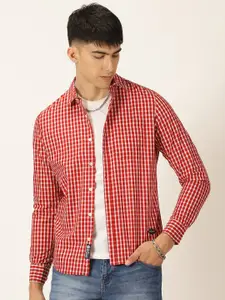 Provogue Classic Slim Fit Checked Pure Cotton Casual Shirt