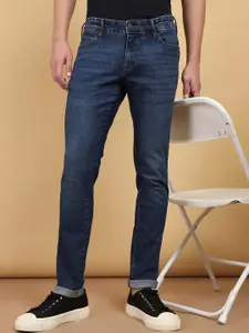 Wrangler Men Vegas Skinny Fit Low-Rise Light Fade Cotton Clean Look Jeans