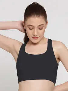 Wearjukebox Full Coverage Removable Padding Workout Bra With All Day Comfort