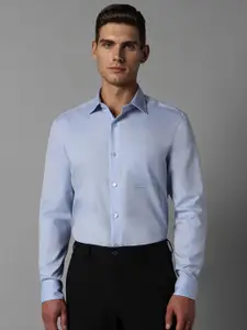 Louis Philippe Men Blue Opaque Formal Shirt