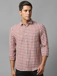 Louis Philippe Jeans Slim Fit Gingham Checks Casual Shirt