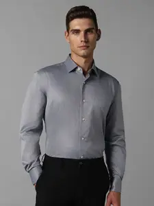 Luxure by Louis Philippe Spread Collar Pure Cotton Formal Shirt