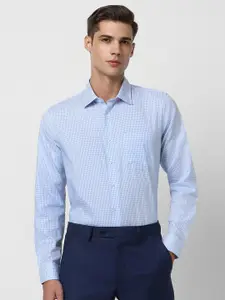 Van Heusen Slim Fit Micro Checked Pure Cotton Formal Shirt