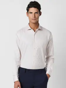 Van Heusen Self Design Pure Cotton Formal Shirt