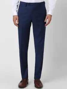 Van Heusen Men Mid Rise Slim Fit Formal Trousers