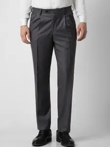 Van Heusen Men Mid Rise Slim Fit Formal Trousers